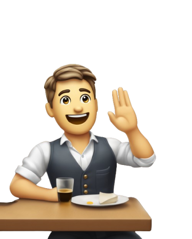 Ejemplo dispositivo IotTable junto software app para poder ver menú, escoger la comida y pagar desde el móvil del cliente de la mesa del restaurante